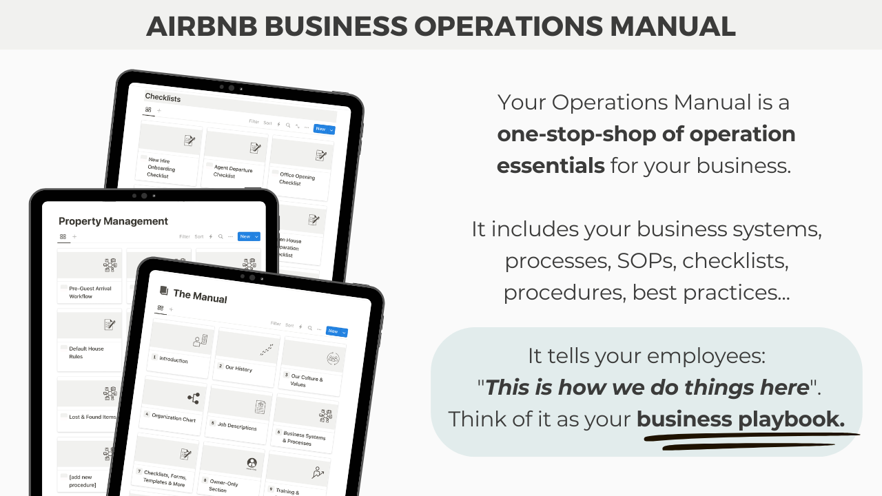 Airbnb Business Operations Manual