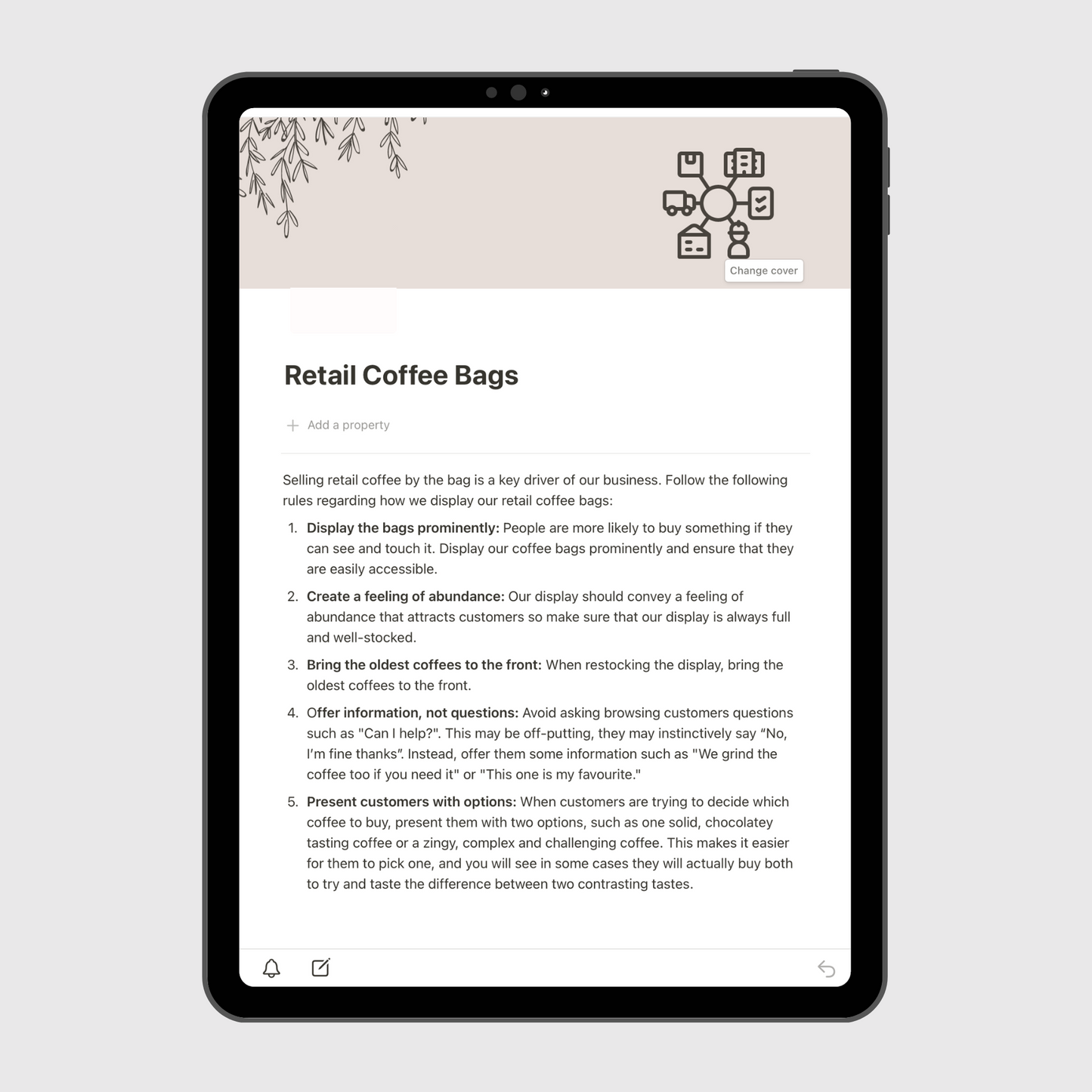 Coffee Shop Operations Manual