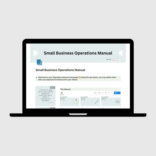 Small Business Operations Manual
