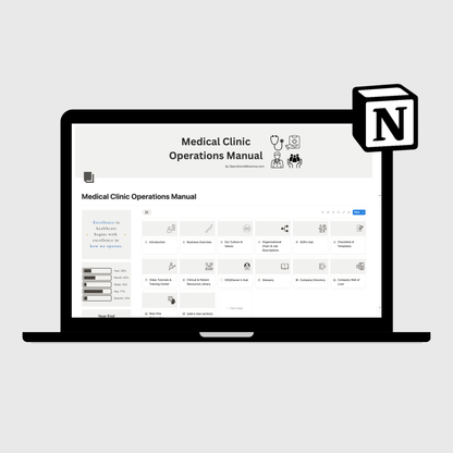 Medical Clinic Operations Manual — Ready-Made Template