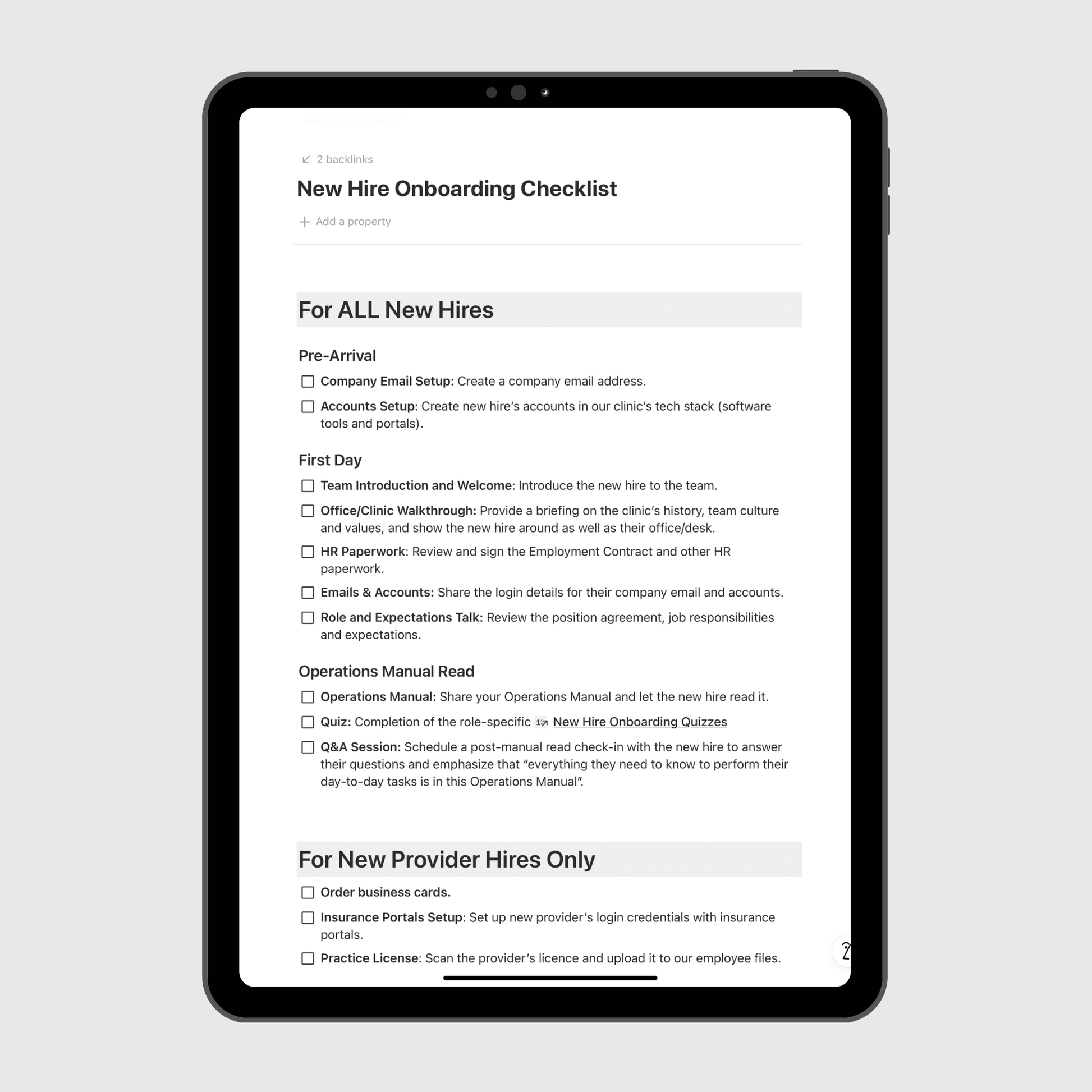 Medical Clinic Operations Manual - Operations Mavenue