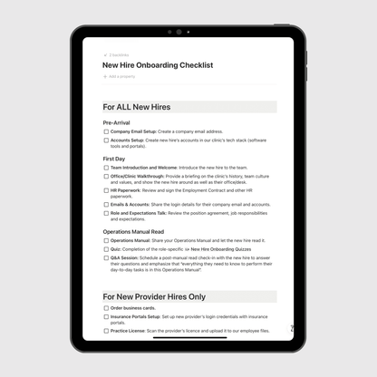 Medical Clinic Operations Manual - Operations Mavenue