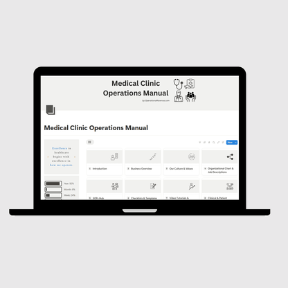 Medical Clinic Operations Manual - Operations Mavenue