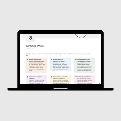 Medical Clinic Operations Manual - Operations Mavenue