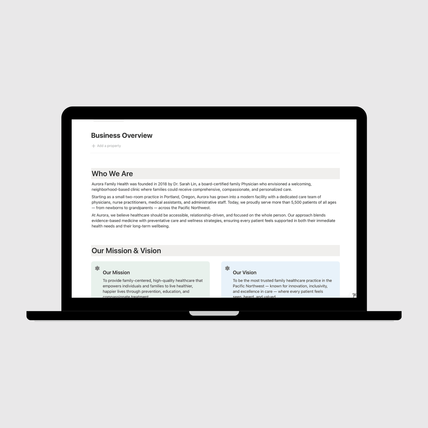 Medical Clinic Operations Manual - Operations Mavenue