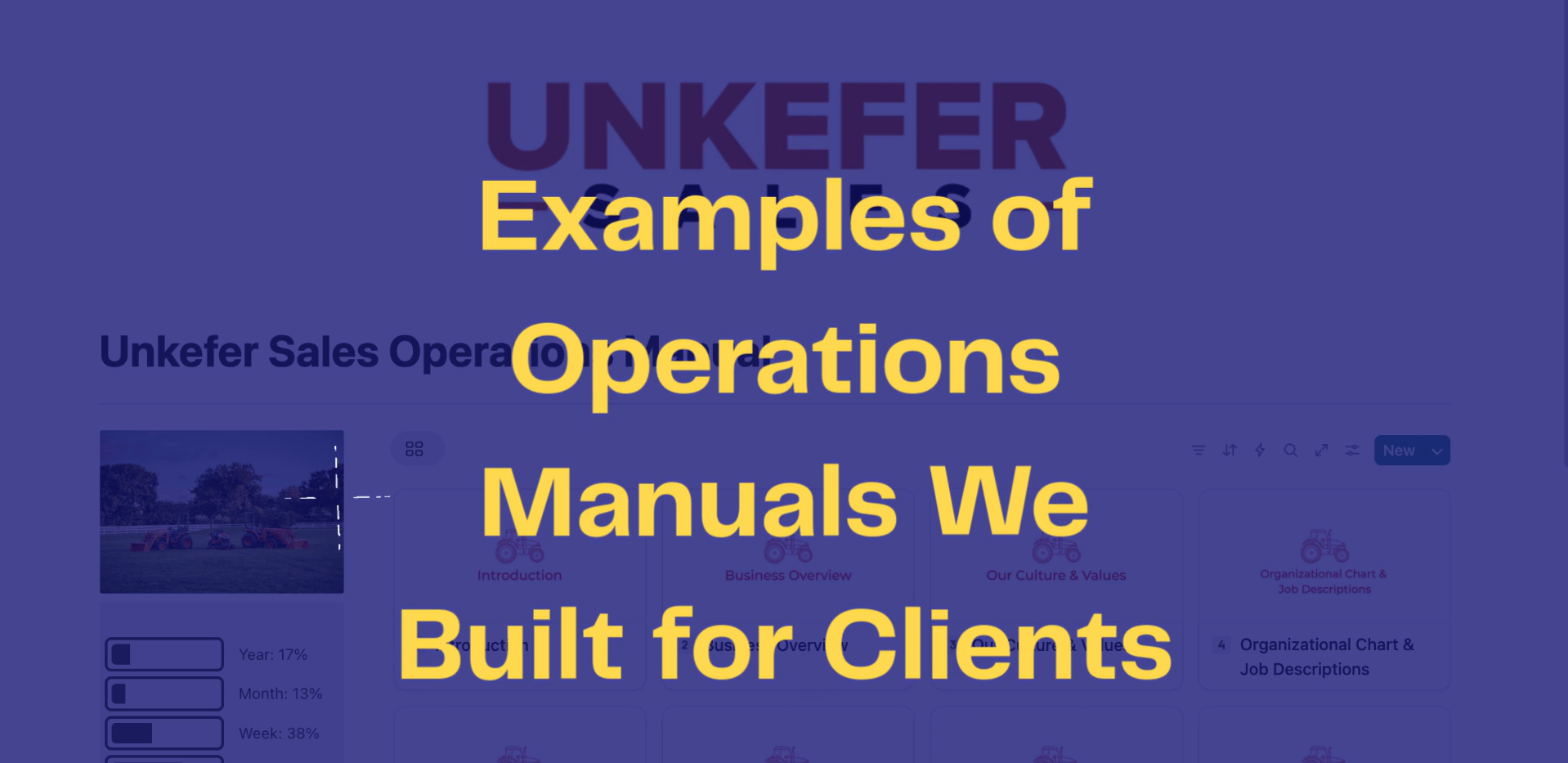 Load video: operations manual examples video 