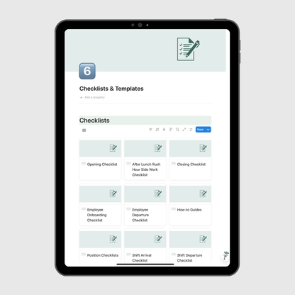 Restaurant Operations Manual