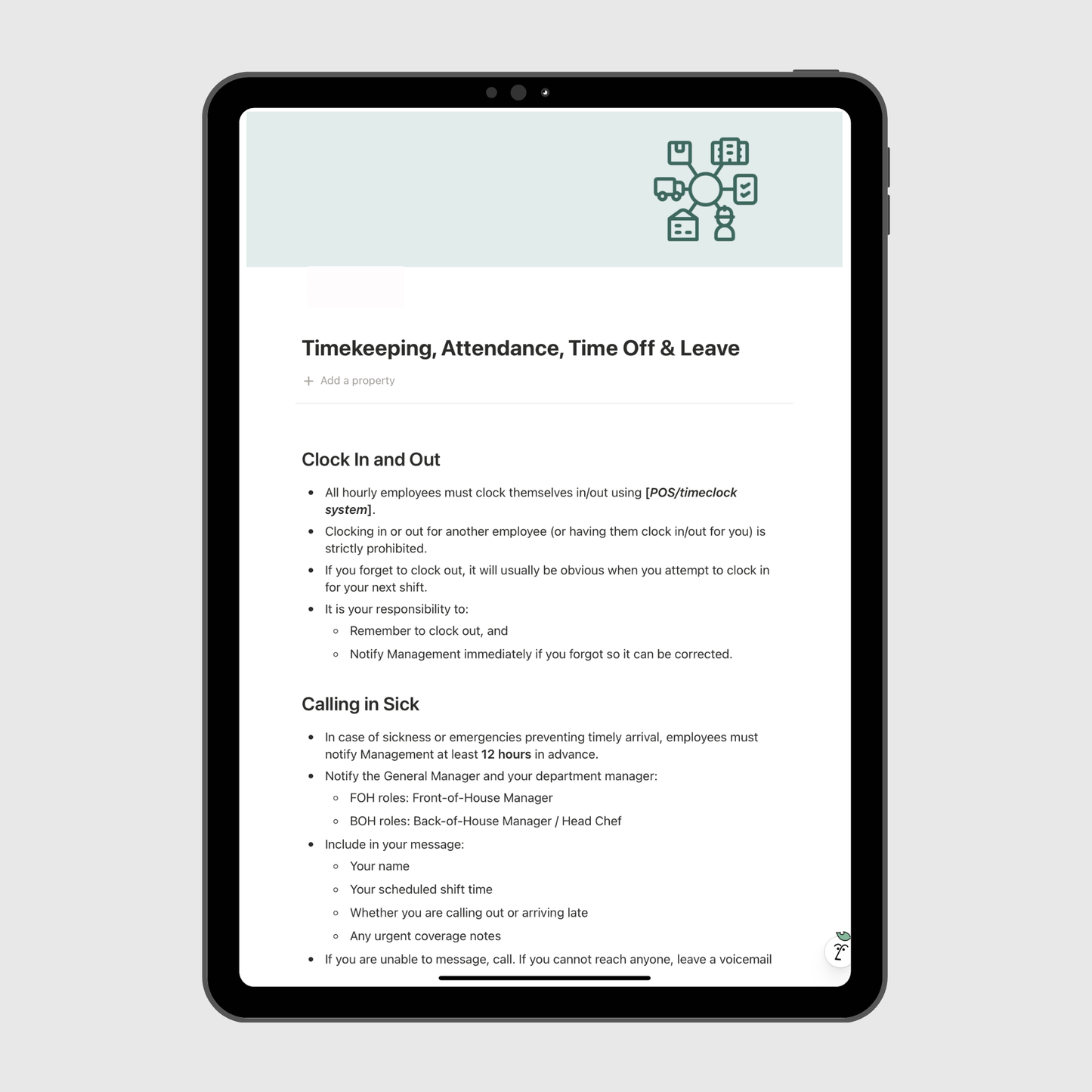 Restaurant Operations Manual